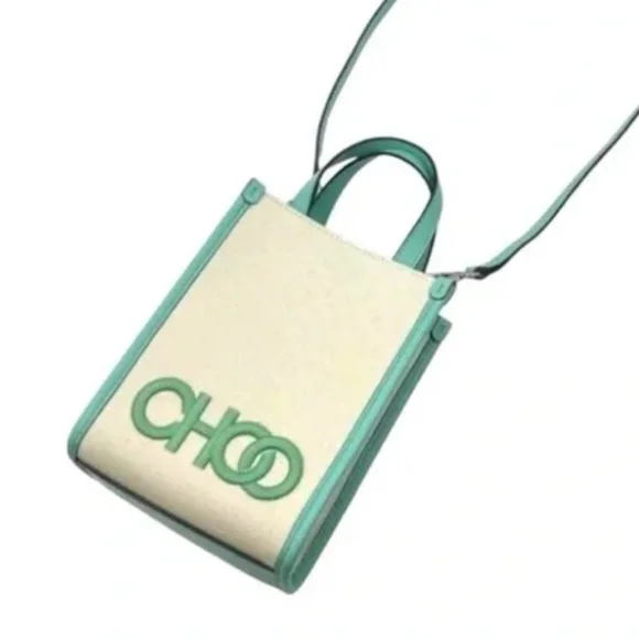 BNWT JIMMY CHOO MINI TOTE CROSSBODY ** Antique Jade - Picture 5 of 15